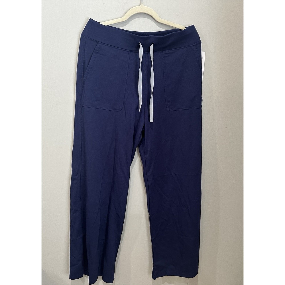 Resurge Blue Scrub Pants Size Medium  Elastic Waist Drawstring Pockets NWT